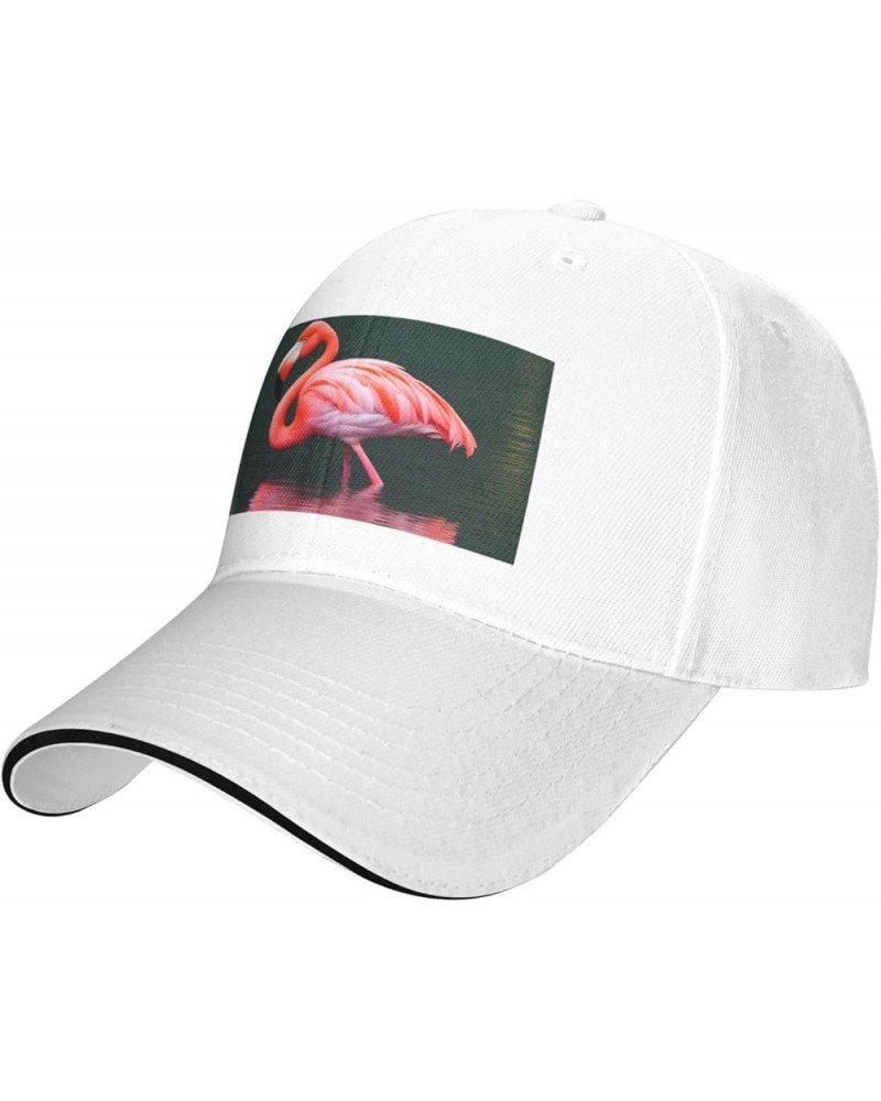 Pink Flamingo Picture Casual General Baseball Cap Black : Comfortable, Light White $13.07 Baseball Caps