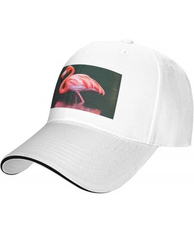 Pink Flamingo Picture Casual General Baseball Cap Black : Comfortable, Light White $13.07 Baseball Caps