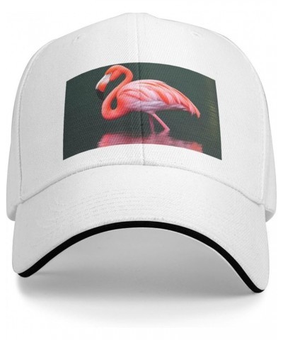 Pink Flamingo Picture Casual General Baseball Cap Black : Comfortable, Light White $13.07 Baseball Caps