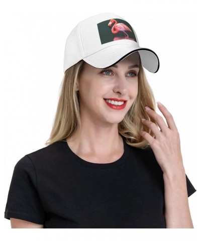 Pink Flamingo Picture Casual General Baseball Cap Black : Comfortable, Light White $13.07 Baseball Caps