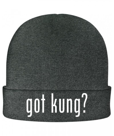 got kung? - Soft Adult Beanie Cap Grey $16.53 Skullies & Beanies