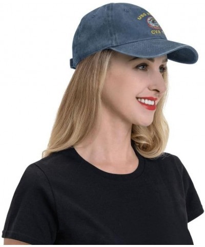 USS Hornet Cv-Cva-Cvs-12 Flag Baseball Caps Denim Hats Cowboy Knit hat Fisherman's hat Navy Blue $16.07 Baseball Caps