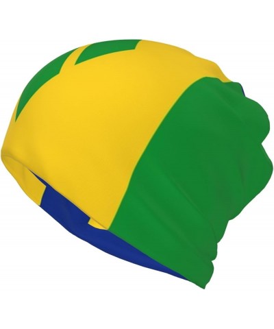 Funny Flag Multifunction Beanie Hat for Men Women Fashion Scarf Soft Stretch Skull Cap Saint Vincent and the Grenadines Flag/...