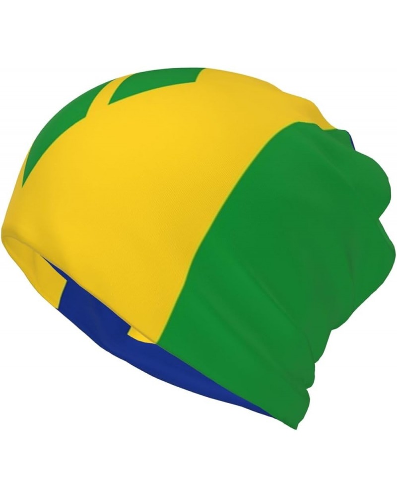 Funny Flag Multifunction Beanie Hat for Men Women Fashion Scarf Soft Stretch Skull Cap Saint Vincent and the Grenadines Flag/...