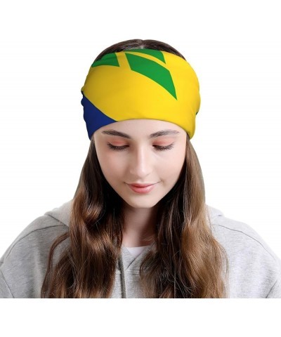 Funny Flag Multifunction Beanie Hat for Men Women Fashion Scarf Soft Stretch Skull Cap Saint Vincent and the Grenadines Flag/...