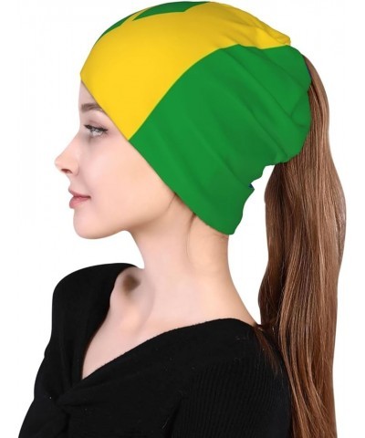 Funny Flag Multifunction Beanie Hat for Men Women Fashion Scarf Soft Stretch Skull Cap Saint Vincent and the Grenadines Flag/...