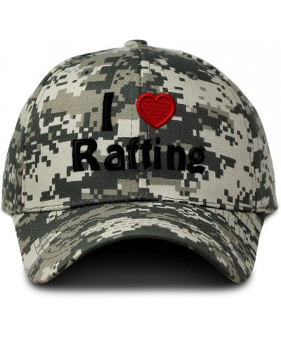 Custom Camo Baseball Cap (Love) Kayaking, Rafting, Canoeing Heart Hobbies Lovers Pixel Camo Design Only $15.89 Baseball Caps