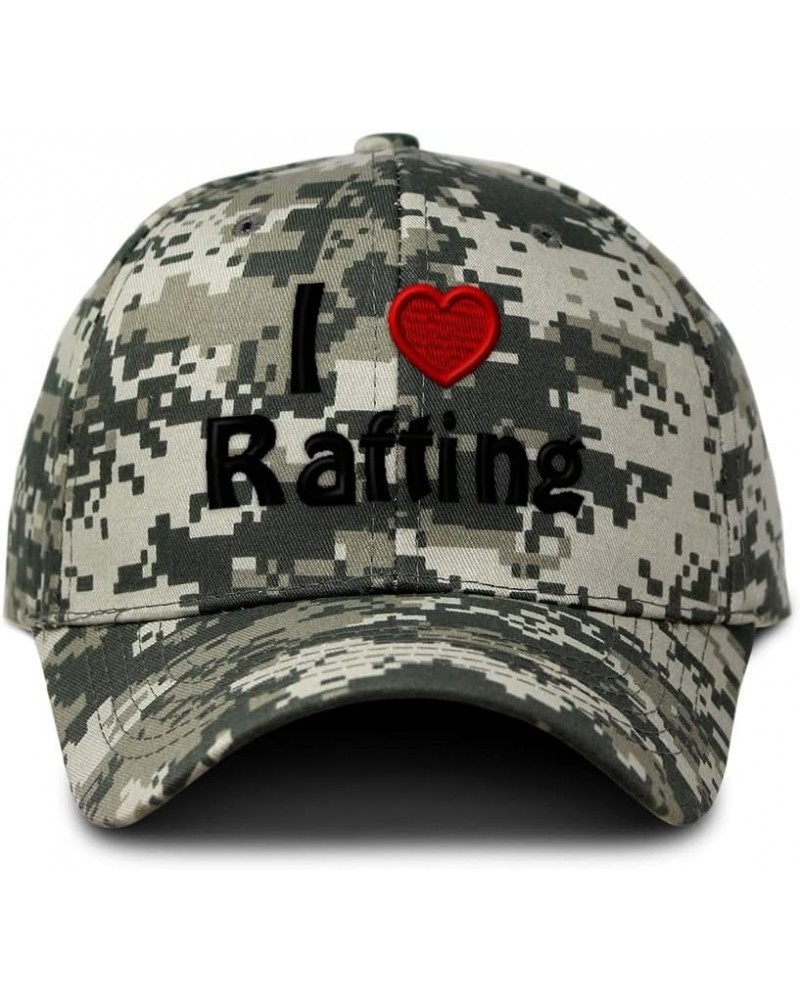 Custom Camo Baseball Cap (Love) Kayaking, Rafting, Canoeing Heart Hobbies Lovers Pixel Camo Design Only $15.89 Baseball Caps