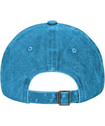 Brick Wall Mexican Flag Casquette Baseball Cap Vintage Denim for Men Women Blue $7.53 Baseball Caps