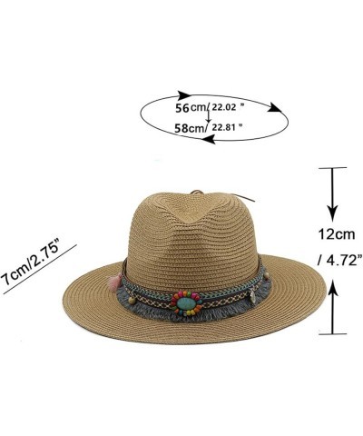 Fashion Panama Hats for Women Men Jazz Fedoras Sun Hats Summer Breathable Elegant Ladies Party Beach Hat Purple-a1 $15.29 Sun...