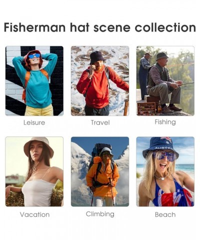 Women's Bucket Hats Beach Fisherman Hats for Women Unisex Cute Unique Print Fisherman Hats Yh-79 $10.55 Bucket Hats