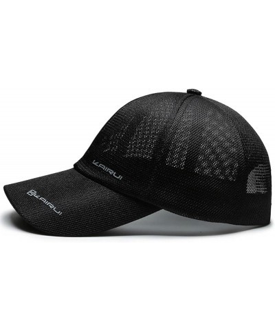 Men and Women Summer Fashion Outdoor Casual Sunscreen Baseball Caps Visors Hats Visor Hats with Hair B-black $11.54 Visors