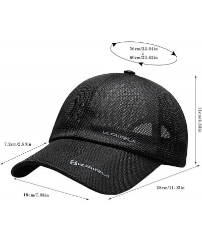 Men and Women Summer Fashion Outdoor Casual Sunscreen Baseball Caps Visors Hats Visor Hats with Hair B-black $11.54 Visors