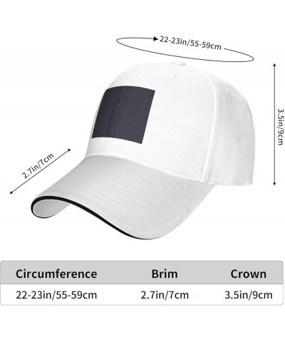 Solid Color Black Picture Casual General Baseball Cap Black : Comfortable, Light White $11.40 Baseball Caps