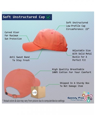 Soft Baseball Cap Hot Air Balloon Embroidery Cotton Dad Hats for Men & Women Coral Personalized Text Here $15.89 Baseball Caps