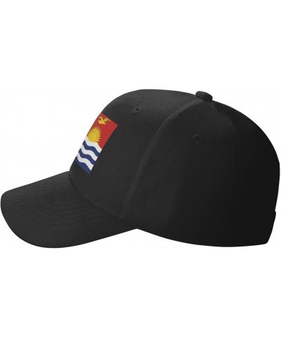 Classics Baseball Cap US Kiribati America Flag Caps Adjustable for Women Men Black $11.86 Baseball Caps