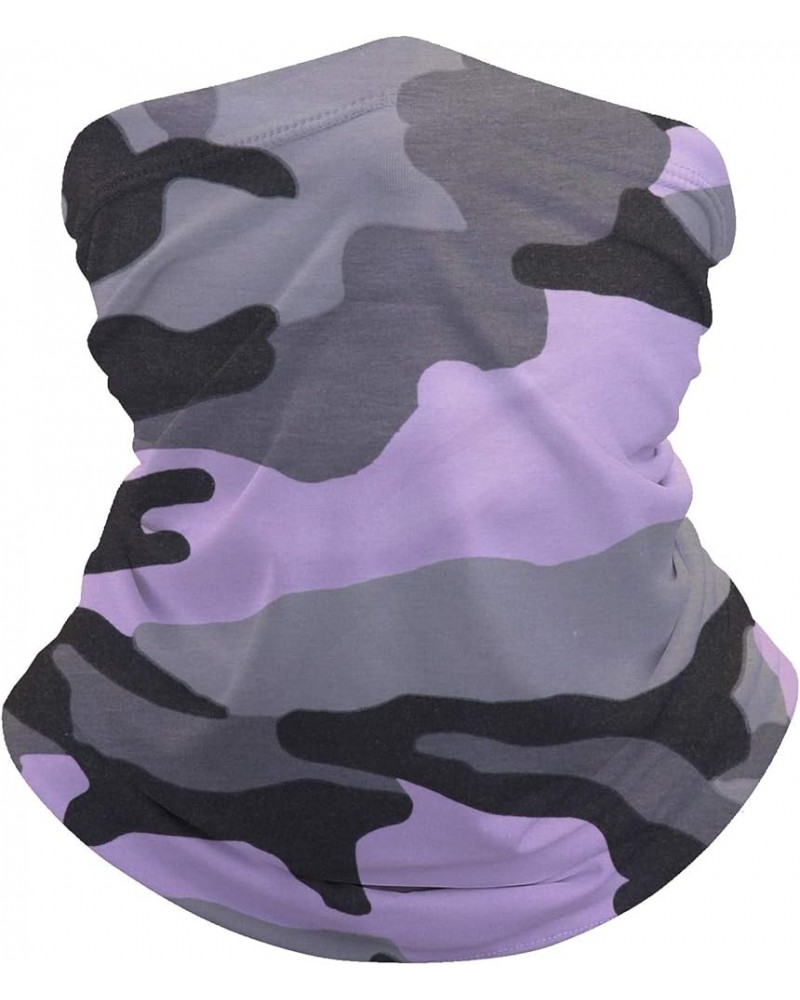 Neck Gaiter Face Mask Balaclava Neckerchief Bandanna Headband Multi Functional Pink Camo $6.59 Balaclavas