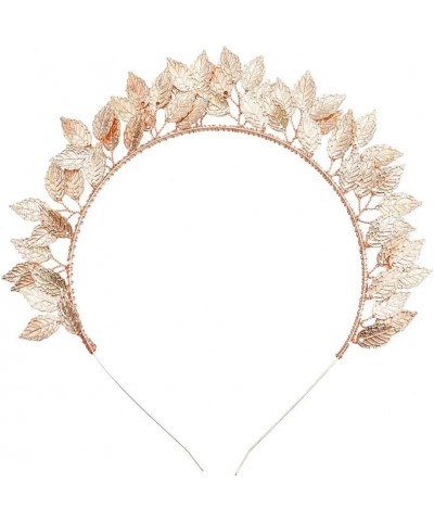 Hair Jewelry Crown Tiaras for Women Golden Greek Metal Leaf Headbands Bride Wedding Hair Accessories for Women Luxury Princes...