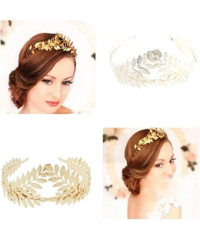 Hair Jewelry Crown Tiaras for Women Golden Greek Metal Leaf Headbands Bride Wedding Hair Accessories for Women Luxury Princes...