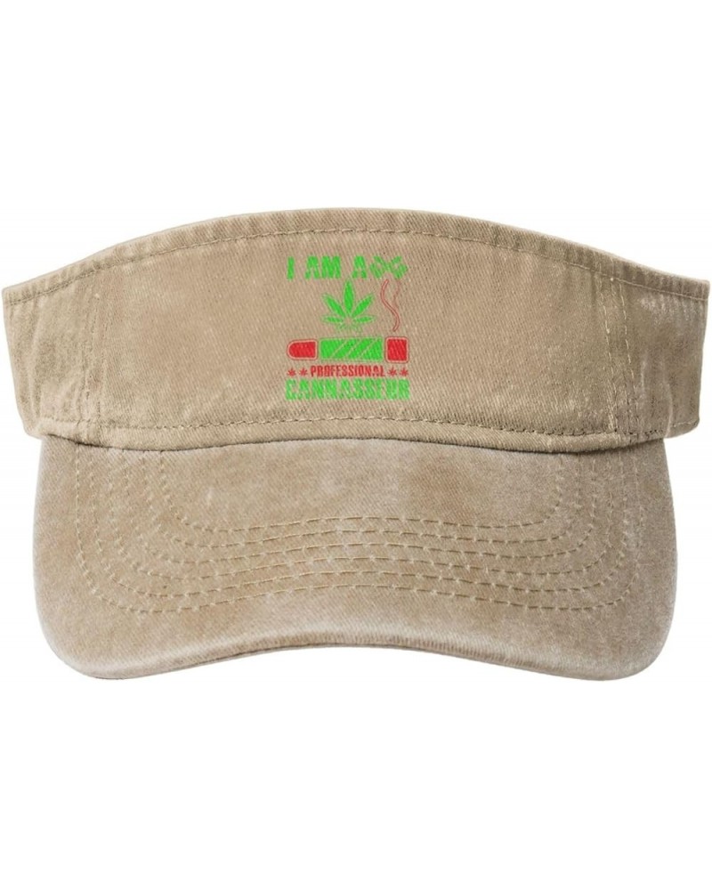 I Am A Professional Cannasseur Sun Hat Sun Visor Hats for Women Men Baseball Cap Golf Hats Natural $11.60 Sun Hats