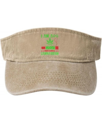 I Am A Professional Cannasseur Sun Hat Sun Visor Hats for Women Men Baseball Cap Golf Hats Natural $11.60 Sun Hats