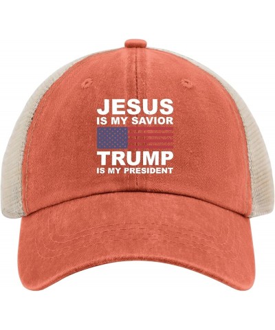 Jesus is My Savior, Trump is My President Hat Womans Hat Womens Sun Hat Gifts for Grandpa Cool Hats Saffron023 $10.19 Sun Hats