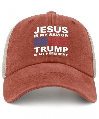 Jesus is My Savior, Trump is My President Hat Womans Hat Womens Sun Hat Gifts for Grandpa Cool Hats Saffron023 $10.19 Sun Hats