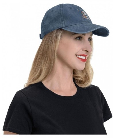 It's Ok to Be Different Autism American Flag Unisex Baseball Cap Navy Blue $10.80 Cowboy Hats