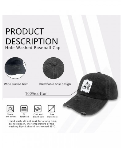 I D Tack That Hat for Men Washed Distressed Baseball Cap Fashion Washed Workout Hat Quick Dry $9.44 Baseball Caps