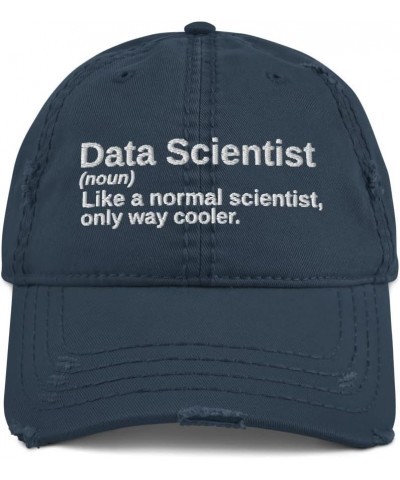 Funny Data Scientist Definition - Gifts for Computer Programmers Prom Programmer Binary Distressed Dad Hat Navy $17.37 Baseba...