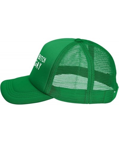 Move Bitch I'm Gay Unisex Baseball Hat Retro Mesh Trucker Cap Adjustable Green $10.65 Baseball Caps