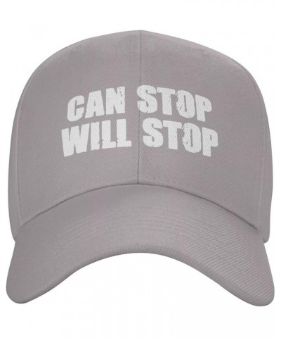 Can Stop Will Stop Baseball Cap Men's Black Original Classic Low Profile Golf Dad Hat Trucker Cap Gray $11.26 Baseball Caps