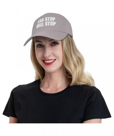 Can Stop Will Stop Baseball Cap Men's Black Original Classic Low Profile Golf Dad Hat Trucker Cap Gray $11.26 Baseball Caps