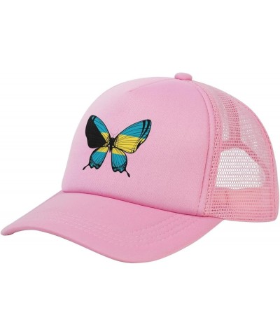 Dad Hat/Cap Mesh Baseball Cap Adjustable Trucker Hat Unisex Pink $12.10 Baseball Caps