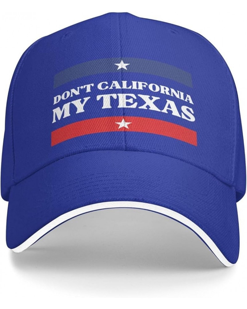 Don't California My Texas Cap Casual Hat Adjustable Baseball Cap Bill Trucker Hat for Women Men Blue $9.01 Baseball Caps