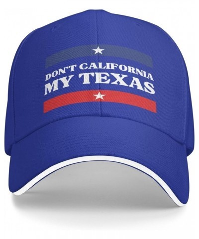 Don't California My Texas Cap Casual Hat Adjustable Baseball Cap Bill Trucker Hat for Women Men Blue $9.01 Baseball Caps