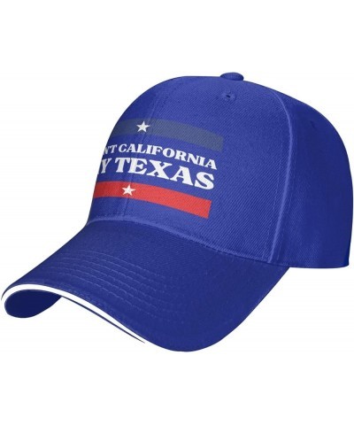 Don't California My Texas Cap Casual Hat Adjustable Baseball Cap Bill Trucker Hat for Women Men Blue $9.01 Baseball Caps