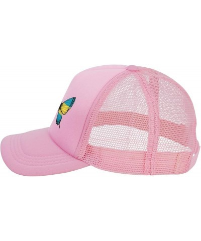 Dad Hat/Cap Mesh Baseball Cap Adjustable Trucker Hat Unisex Pink $12.10 Baseball Caps