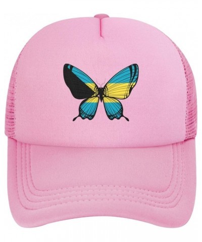 Dad Hat/Cap Mesh Baseball Cap Adjustable Trucker Hat Unisex Pink $12.10 Baseball Caps