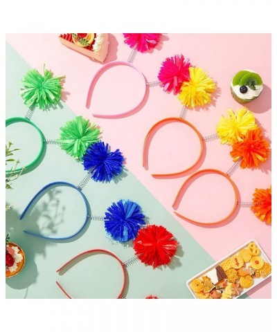 12 Pcs Pom Pom Headband Head Bopper with Pom Pom Birthday Party Headwear for Women Adults Accessories (Orange) Mixed Color $1...