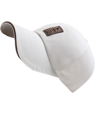 2 Pcs Mens Hats Fitted Trendy Baseball Caps for Women Womens Sun Cap Bonnet for Men Caps White $9.16 Baseball Caps