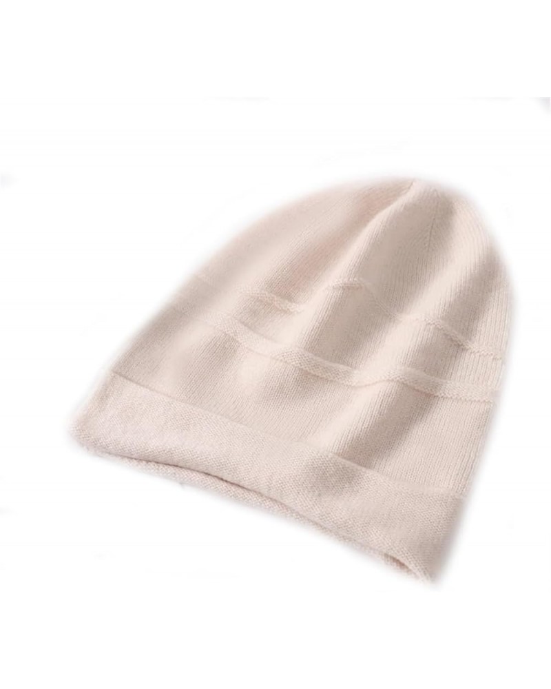 Cashmere Beanies for Women Winter Warm Hat Bonnets Knitted Skullies Hats Caps Beige $28.77 Skullies & Beanies