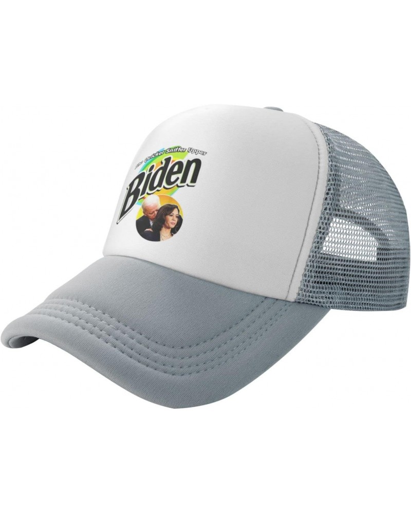 The Quicker Sniffer Upper Biden Baseball Hats for Men Adjustable Dad Hat Gift for Men/Women Trucker Cap Gray $9.54 Baseball Caps