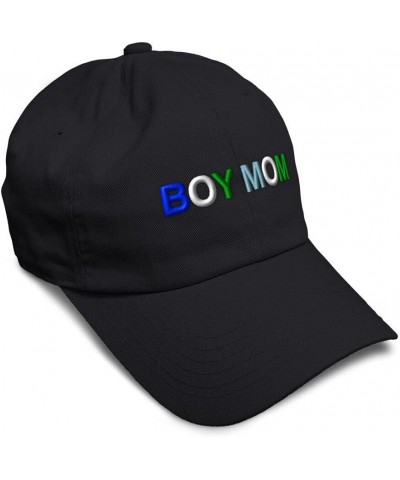 New Soft Baseball Cap Boy Mom Son Mommy Dad Hats for Men & Women Buckle Closure Black $18.65 Baseball Caps