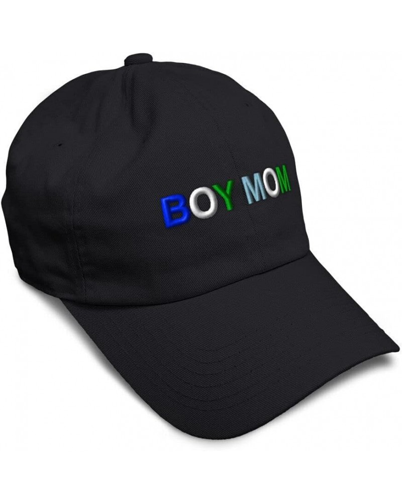 New Soft Baseball Cap Boy Mom Son Mommy Dad Hats for Men & Women Buckle Closure Black $18.65 Baseball Caps