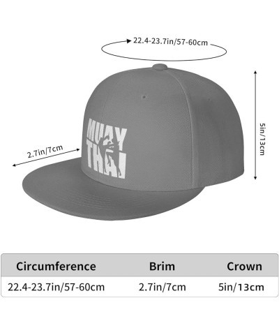 Men Women Adjustable Baseball Caps, Muay Thai Unisex Plain Hats Vintage Trucker Dad Cap Black Gray $10.65 Baseball Caps