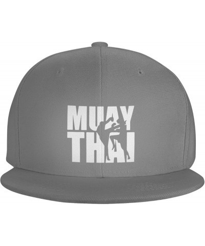 Men Women Adjustable Baseball Caps, Muay Thai Unisex Plain Hats Vintage Trucker Dad Cap Black Gray $10.65 Baseball Caps