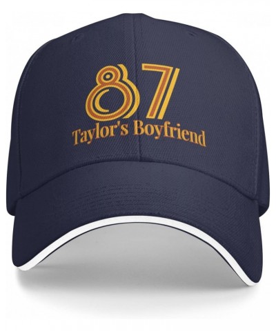 Original 87 Football Baseball Caps Taylor 's Boyfriend Football Adjustable Classic Funny Hats for Women & Men Navy Blue $13.4...