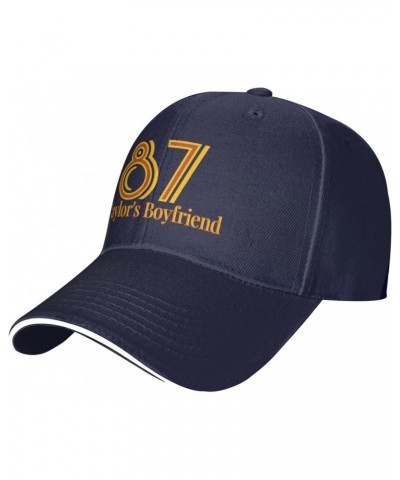 Original 87 Football Baseball Caps Taylor 's Boyfriend Football Adjustable Classic Funny Hats for Women & Men Navy Blue $13.4...