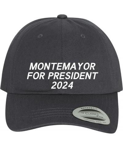 Montemayor for President 2024 - Comfortable Dad Hat Baseball Cap Dark Grey $19.55 Baseball Caps